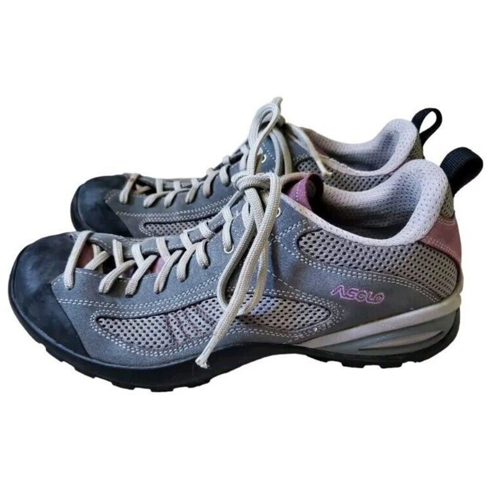 Asolo Shoes Women 10 Sunset Hiking Approach Sneakers Climbing Suede Vibram Trek